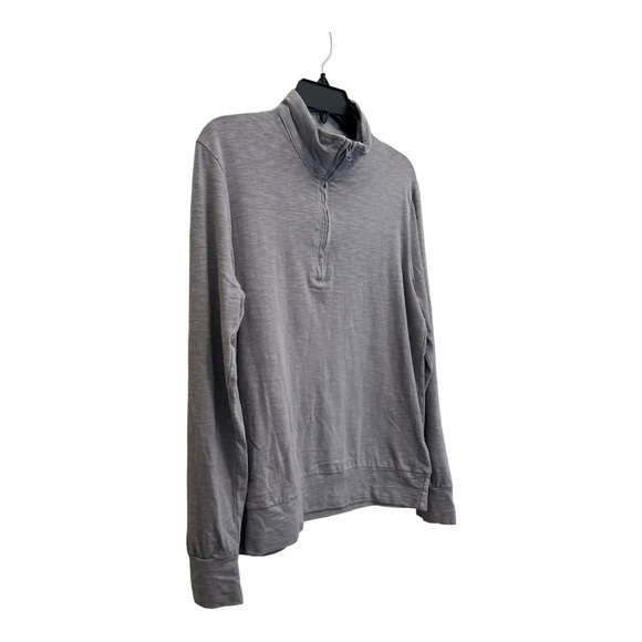 THOMAS Dean GREY 1/4 ZIP SLUB PERFORMANCE KNIT - Picture 6 of 12